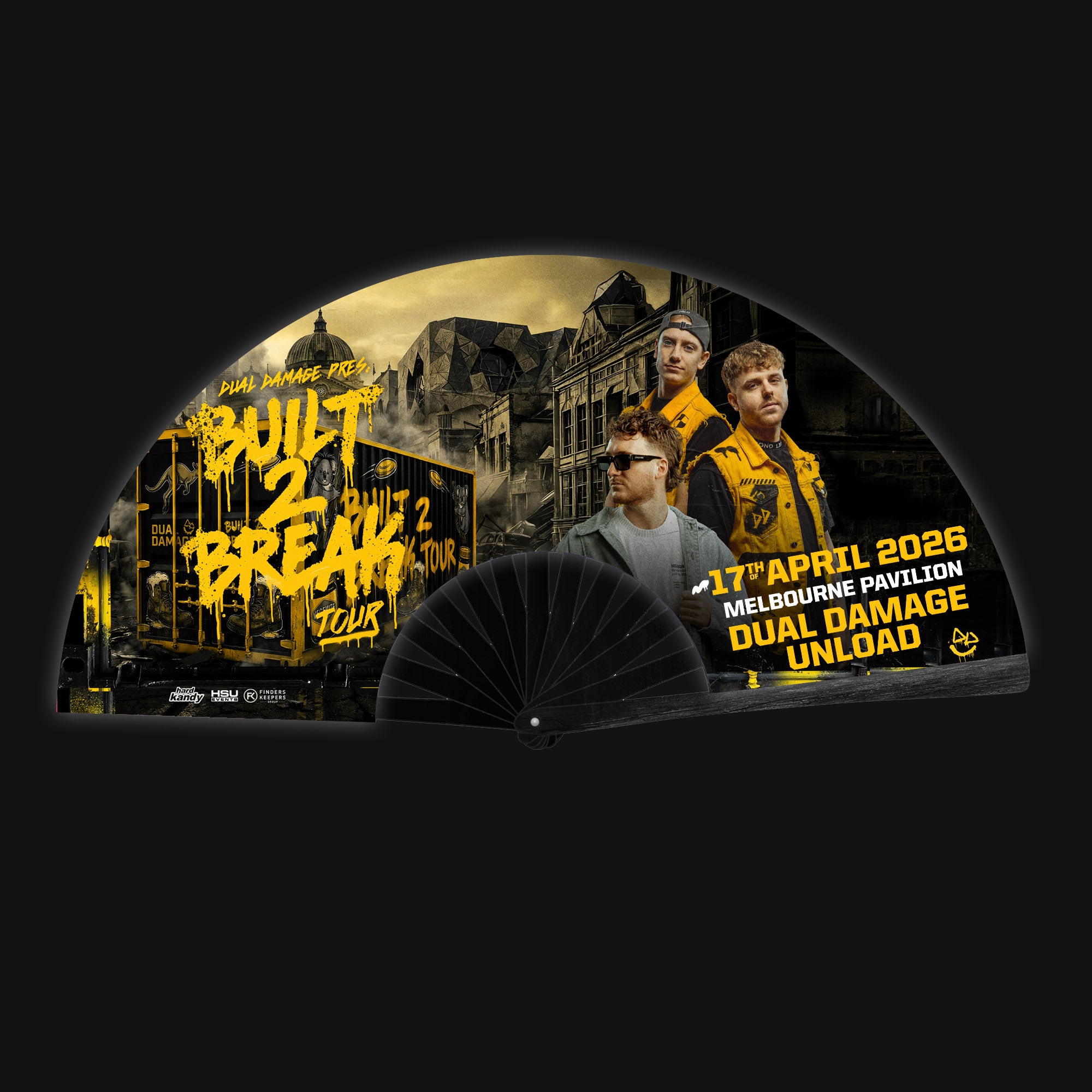 Dual Damage - built2break - 33cm Hand Fan