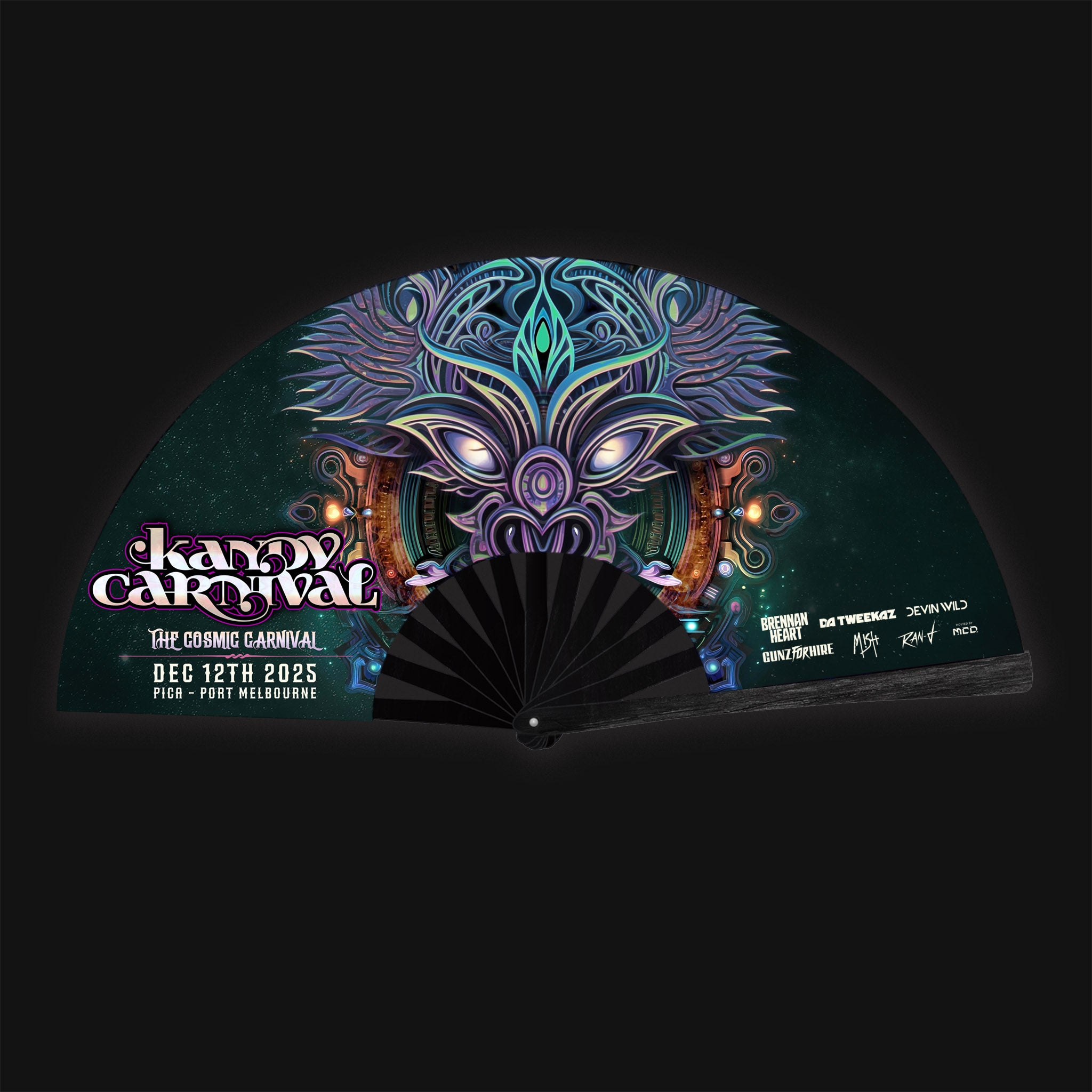 Kandy Carnival 2025 - 33cm Hand Fan